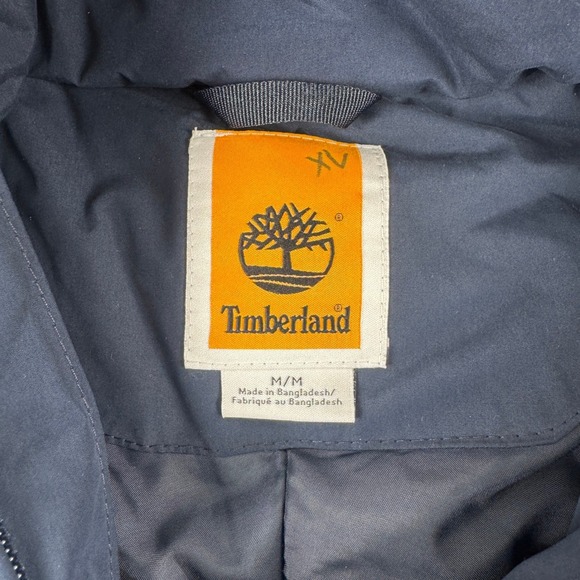 Timberland Mens Navy Blue Hooded Windbreaker Rain Jacket TB0A5UVW M Gorpcore
